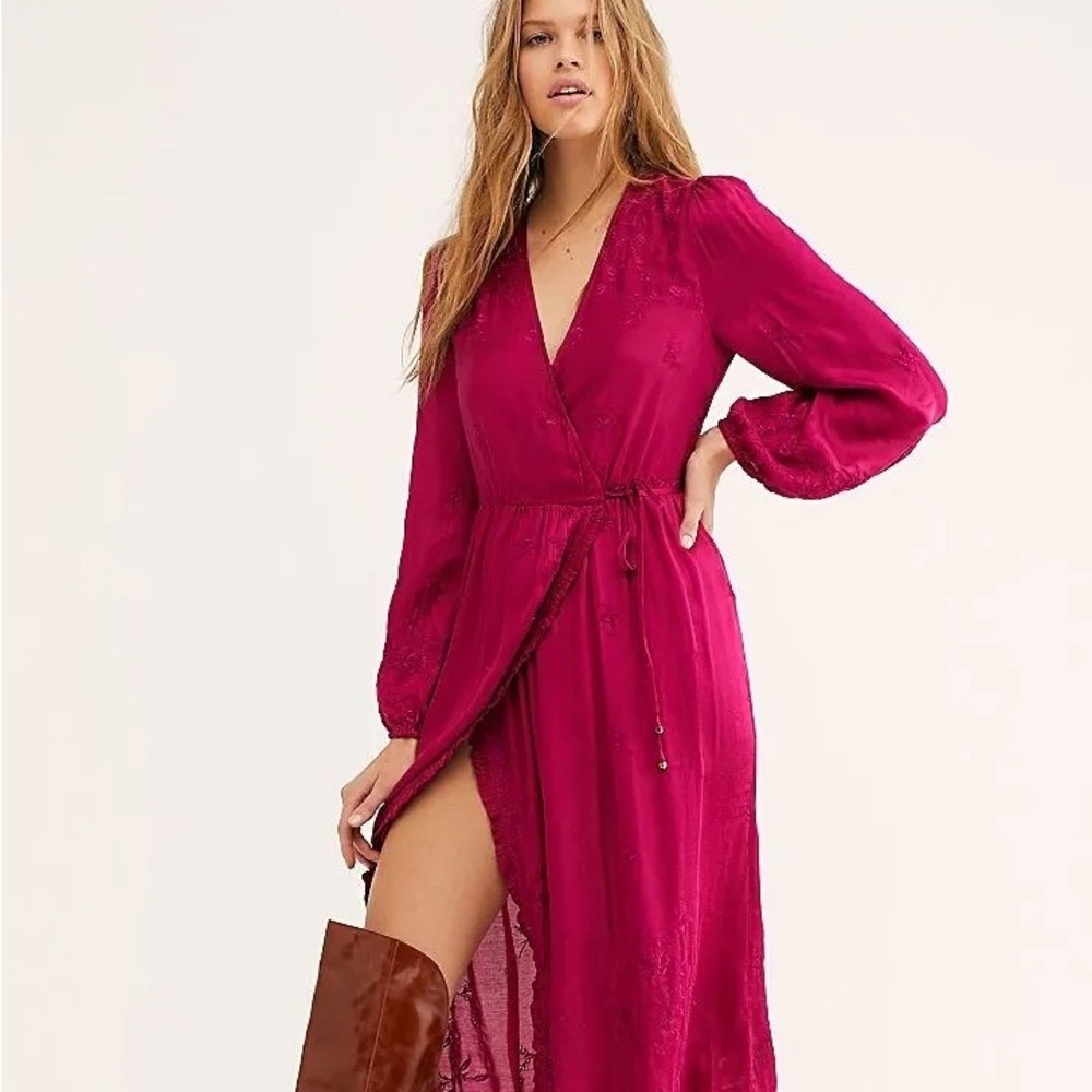 Free People Meringue Wrap Dress NWOT